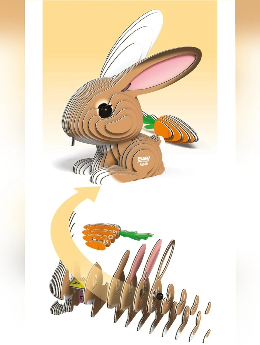NWT Eugy Rabbit 3D Puzzle - Picture 4 of 6